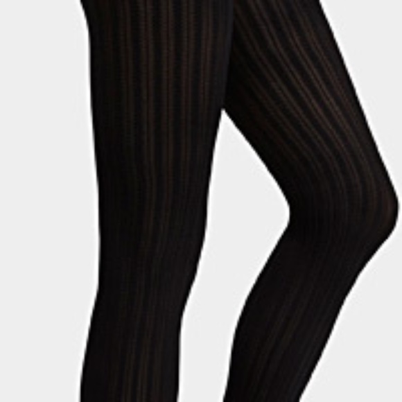 Black microfiber twisted tights made in Italy NWT - Picture 6 of 6